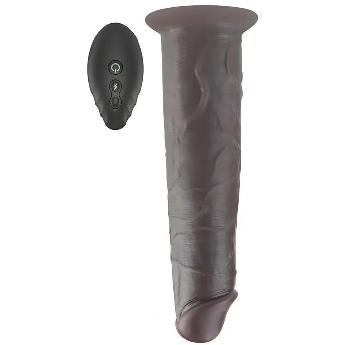 Female Sex Toys | Lovetoy Fallo Ultra Realistico con 10 modalità di vibrazione e rotazione - Realizzato in Silicone Medicale, Nero