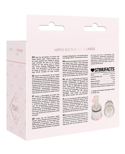 Vibrators Shots Shots Pumped Nipple Set