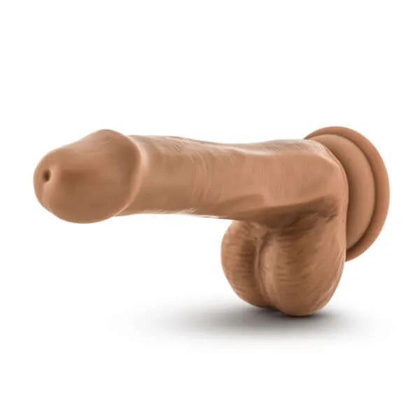 Blush Novelties Female Sex Toys Dr Skin Dr Jeffrey 65inch Dildo with Balls Realistic Pleasure in Medium Tan