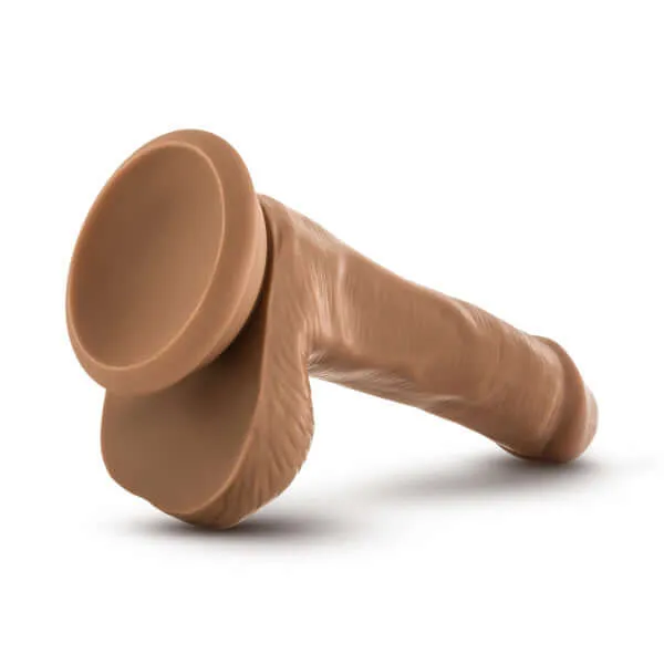 Blush Novelties Female Sex Toys Dr Skin Dr Jeffrey 65inch Dildo with Balls Realistic Pleasure in Medium Tan