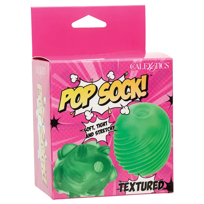 CAL EXOTICS Male Sex Toys Pop Sock TexturedGreen