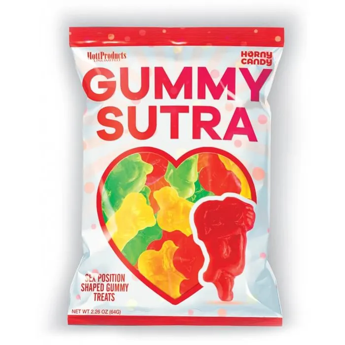 Female Sex Toys HOTT Products Indulge in Naughty Fun with Gummy Sutra Horny Candy Sex Position Gummies 12 pc Display