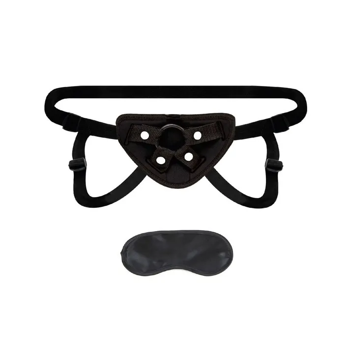 Adjustable Strapon Harness Black Lux Fetish Female Sex Toys