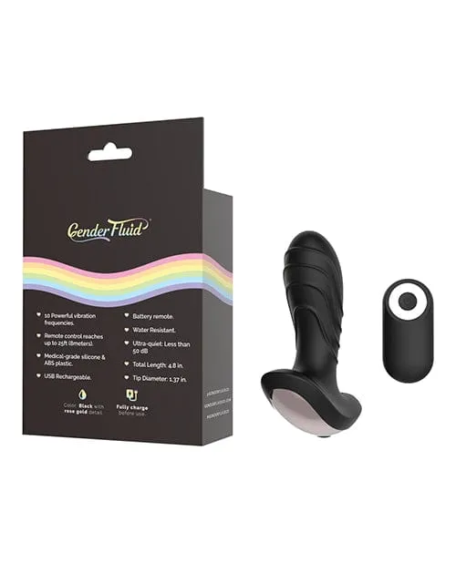 Gender Fluid Gender Fluid Buzz Anal Vibe with remote Black Anal Gender Fluid Gender Fluid Buzz Anal Vibe with remote Black Anal