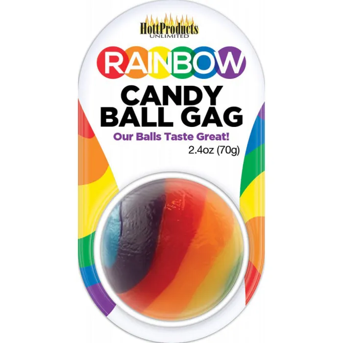 Hott Products Male Sex Toys Rainbow Candy Ball Gag Hott Products Male Sex Toys Rainbow Candy Ball Gag