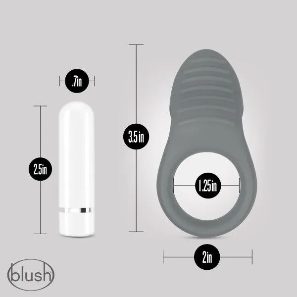 The Pleasure Parlor Male Sex Toys Blush Noje C1 Rechargeable Vibrating Cock Ring