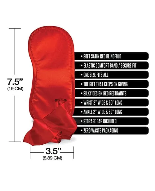 Vibrators Happy Ending Pleasure Package Were Going To Need A Safe Word Satin Blind Fold Wrist Ankle Sash Red Vibrators Happy Ending Pleasure Package Were Going To Need A Safe Word Satin Blind Fold Wrist Ankle Sash Red