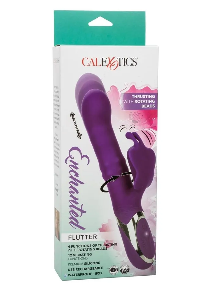 Enchanted Female Sex Toys Enchanted Flutter Rechargeable Silicone Dual Action Vibrator
