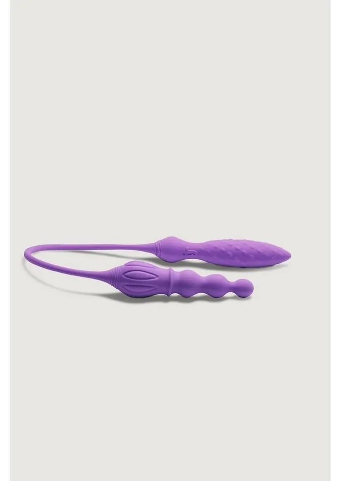 Female Sex Toys Adrien Lastic 2x Rechargeable Silicone Double Vibrator with Remote Control