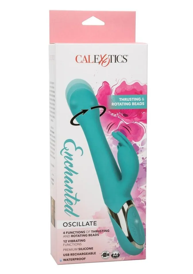 Female Sex Toys Enchanted Oscillate Rechargeable Silicone Rabbit Vibrator Enchanted