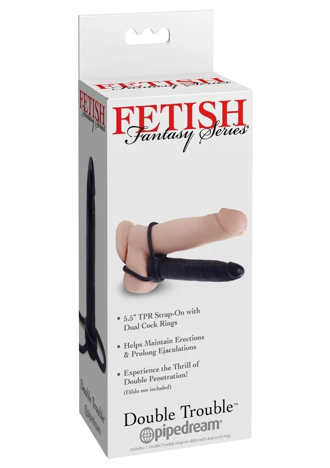 Fetish Fantasy Series Double Trouble Strapless StrapOn Dildo with Dual Cock Rings Fetish Fantasy Series Female Sex Toys Fetish Fantasy Series Double Trouble Strapless StrapOn Dildo with Dual Cock Rings Fetish Fantasy Series Female Sex Toys