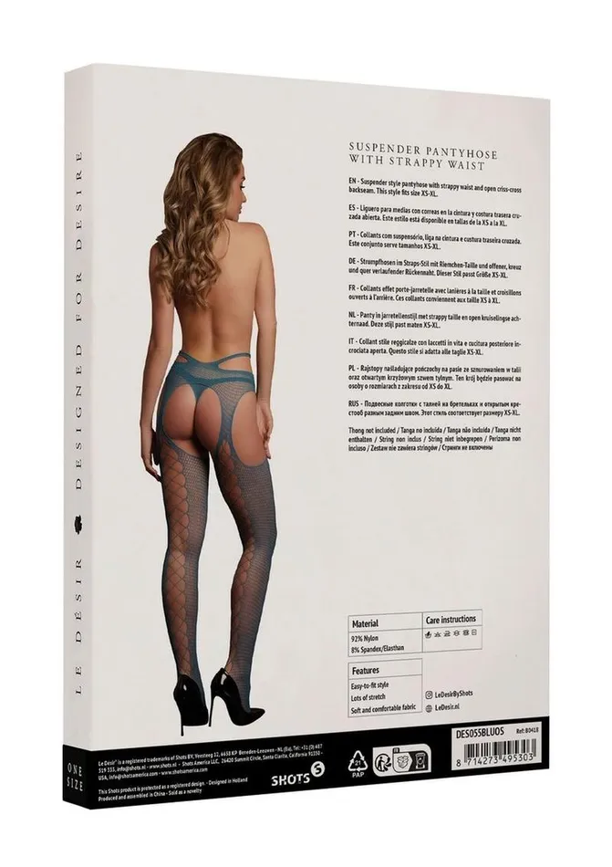 Le Desir Le Desir Suspender Pantyhose with Strappy Waist Male Sex Toys