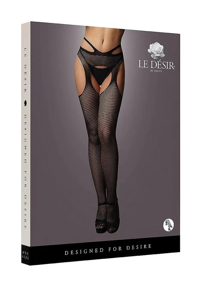 Le Desir Le Desir Suspender Pantyhose with Strappy Waist Male Sex Toys