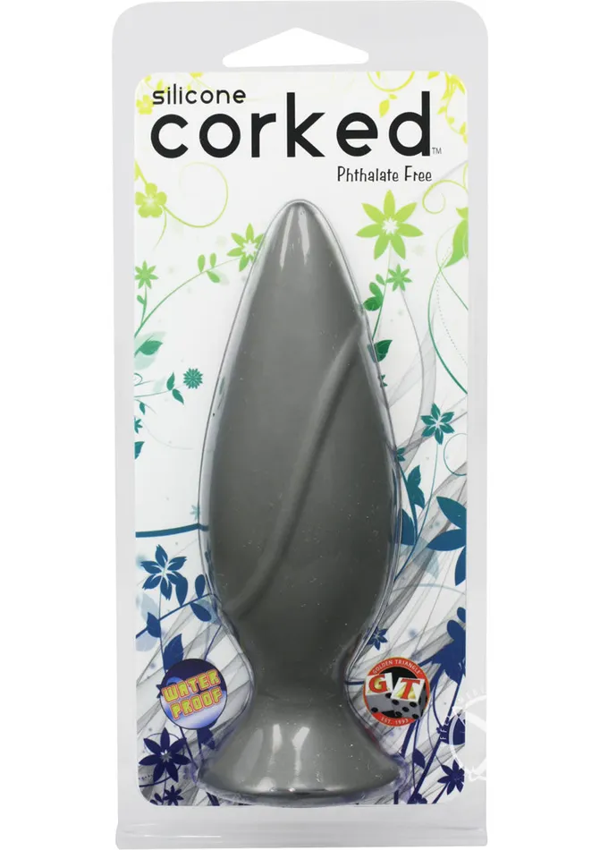 Male Sex Toys CORKED Corked Silicone Anal Plug
