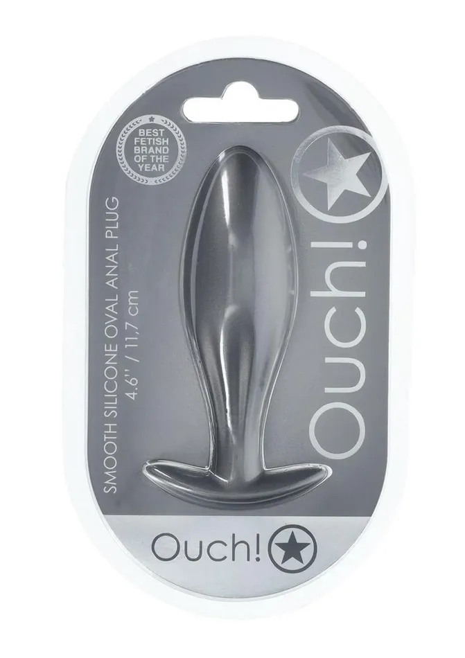 Ouch Male Sex Toys Ouch Oval Anal Plug Silicone