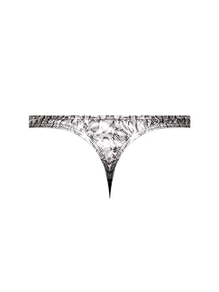 Anal Male Power Snaked Criss Cross Thong LargexLarge Silverblack Anal Male Power Snaked Criss Cross Thong LargexLarge Silverblack