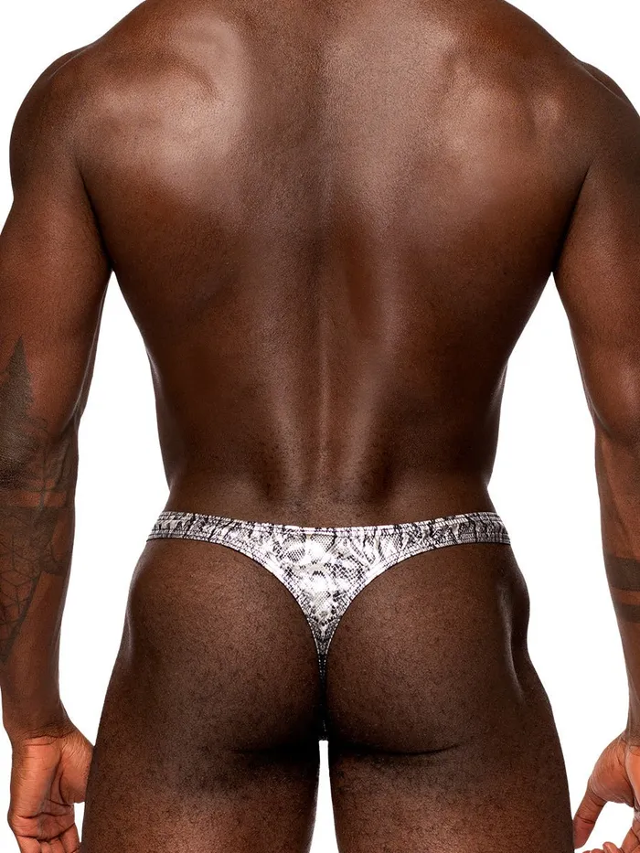 Anal Male Power Snaked Criss Cross Thong LargexLarge Silverblack Anal Male Power Snaked Criss Cross Thong LargexLarge Silverblack