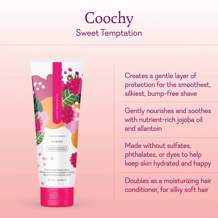 Pure Romance By ValGina Vibrators Coochy Conditioning Shave Cream Sweet Temptation NEW Pure Romance By ValGina Vibrators Coochy Conditioning Shave Cream Sweet Temptation NEW