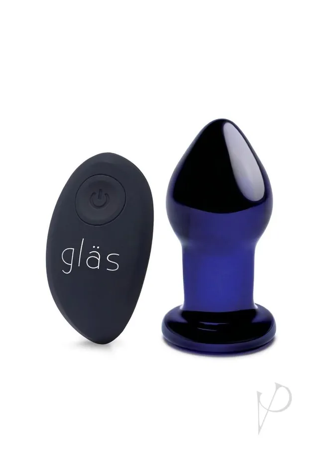 Anal Glas Recharge Remote Vibe Butt Plug 35 Blue Anal Glas Recharge Remote Vibe Butt Plug 35 Blue