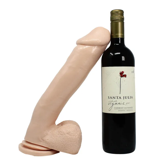 Anal Pipedream Basix Realistic Large Black Or White Dildo with Suction Cup 12 inch