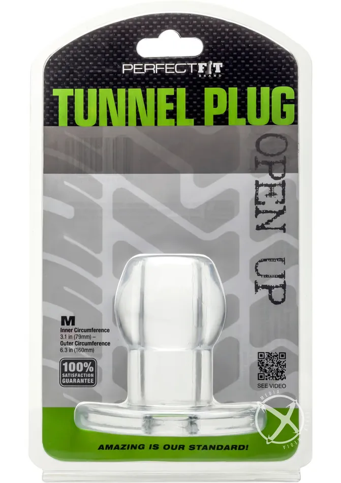 Anal Tunnel Plug Medium Clear Perfect Fit Anal Tunnel Plug Medium Clear Perfect Fit