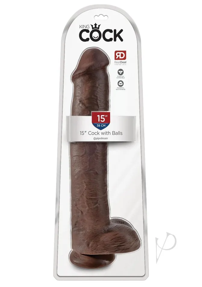 Dildos Kc 15 Cock Wballs Brown King Cock