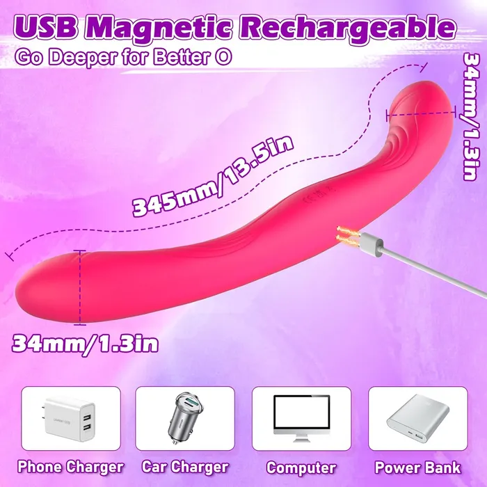Double O Heaven 10 Function Vibrating Silicone Double Penetration Dildo 135in Adorime Female Sex Toys