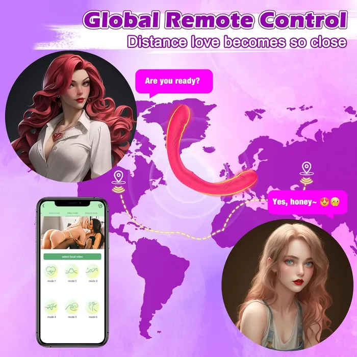 Double O Heaven 10 Function Vibrating Silicone Double Penetration Dildo 135in Adorime Female Sex Toys
