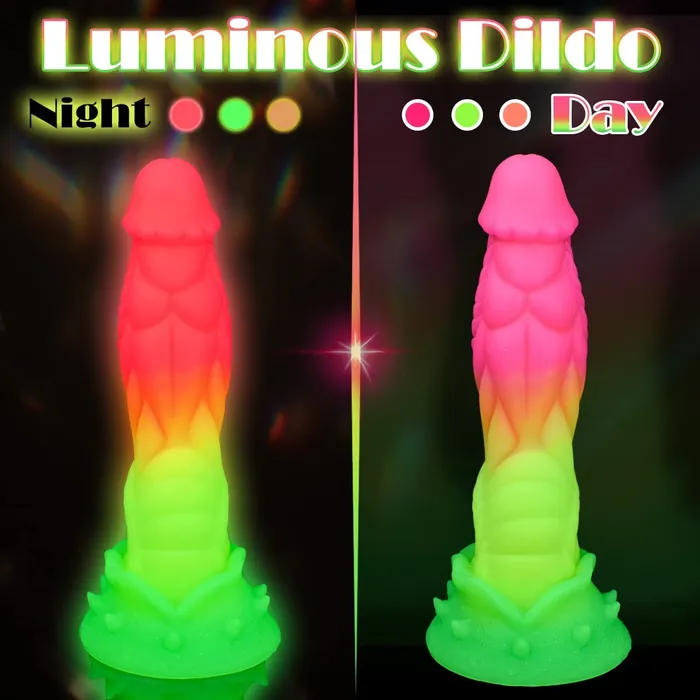 Laphwing Female Sex Toys Nightdemon 91 Huge Luminous Dildo With Realistic Glans Laphwing