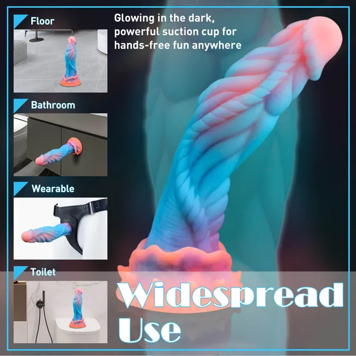 Laphwing Female Sex Toys Nightdemon 91 Huge Luminous Dildo With Realistic Glans Laphwing