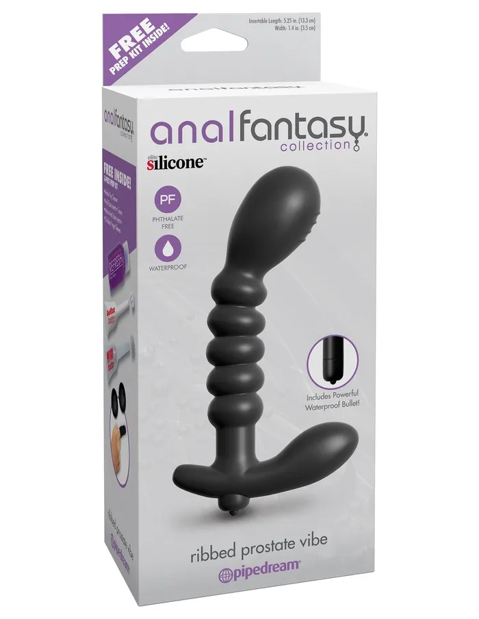 Anal Fantasy Collection Male Sex Toys Anal Fantasy Collection Ribbed Prostate Vibe Anal Fantasy Collection Male Sex Toys Anal Fantasy Collection Ribbed Prostate Vibe