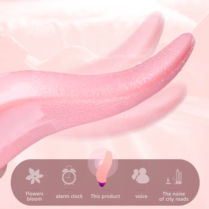 Blissjoy Novelty Tongue Clit Licking Vibrator GSpot Heating Dildo Massager Sex Toys for Women Female Sex Toys