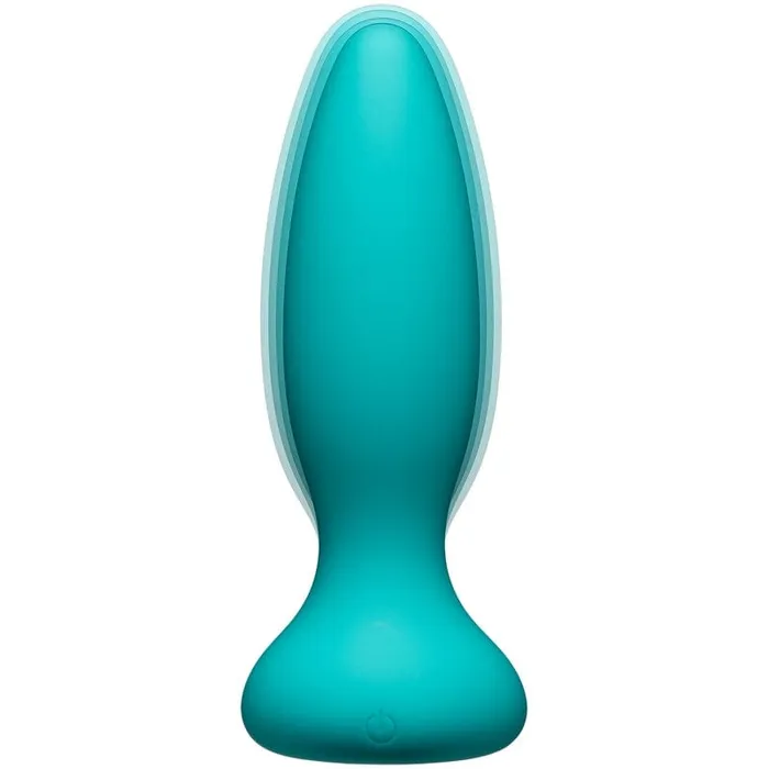 Doc Johnson Male Sex Toys Doc Johnson APlay Adventurous Vibrating Silicone Teal Anal Plug with Remote