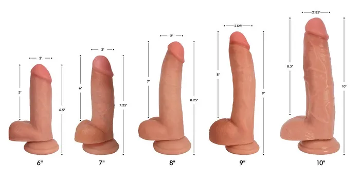Bareskin Light Bareskin Dildo with Balls Female Sex Toys