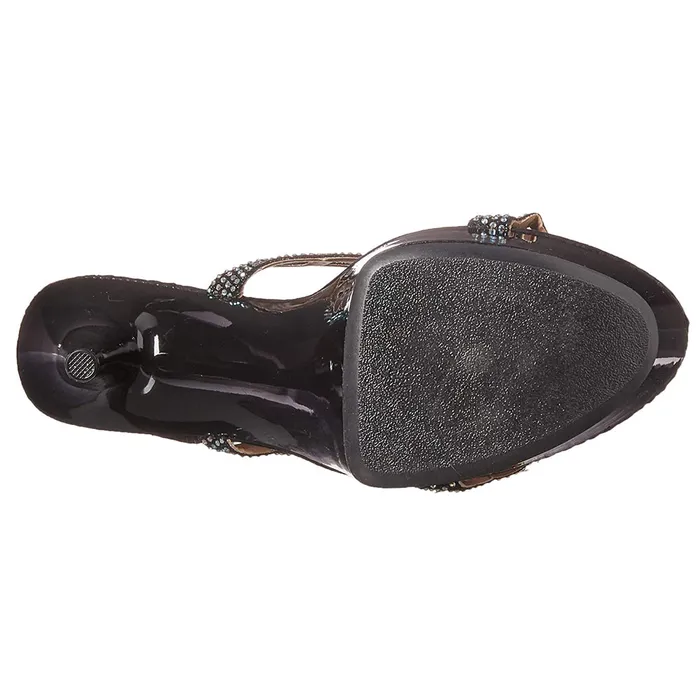 Ellie Shoes Sabrina 6 Stiletto Rhinestone Platform Mule Sandal Ellie Shoes Vibrators