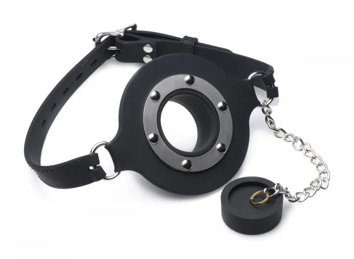 Female Sex Toys Master Series Pie Hole Silicone Feeding Gag
