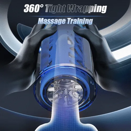 Lustlia Male Sex Toys TELESCOPIC PLEASURE PRO MASTURBATOR WITH SUCTION BASE