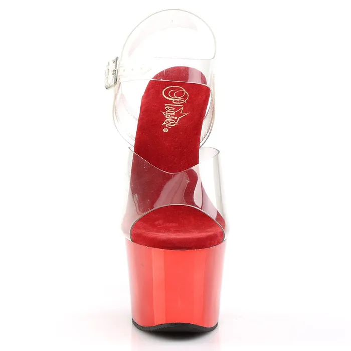 Pleaser Sky308 Amelia ClearRed Chrome Pleaser USA Anal