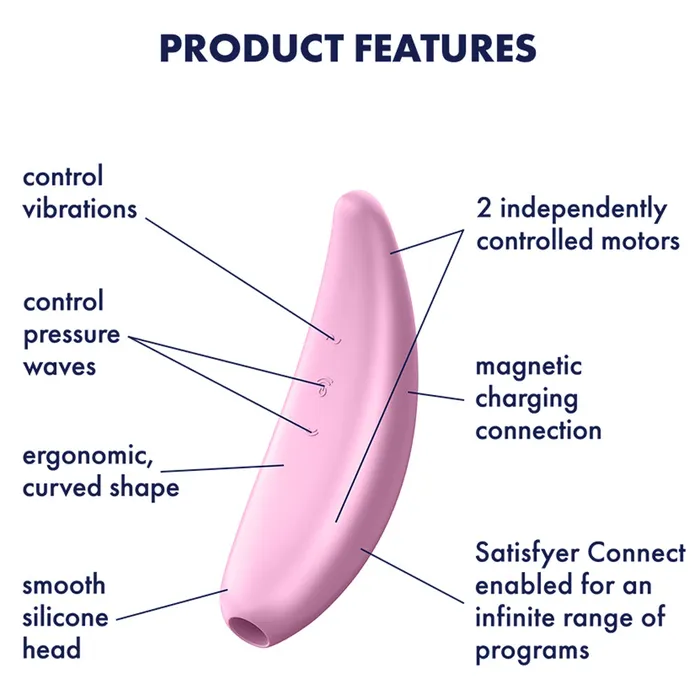 Satisfyer Vibrators Satisfyer Curvy 3 Air Pulse Stimulator Vibration