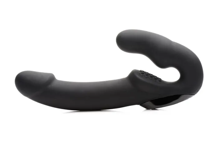 Strap U Female Sex Toys Urge Black Silicone Strapless Strap On With Remote