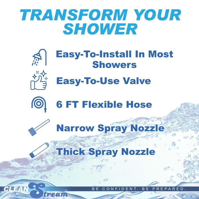 The Shower Enema Kit Clean Stream Dildos