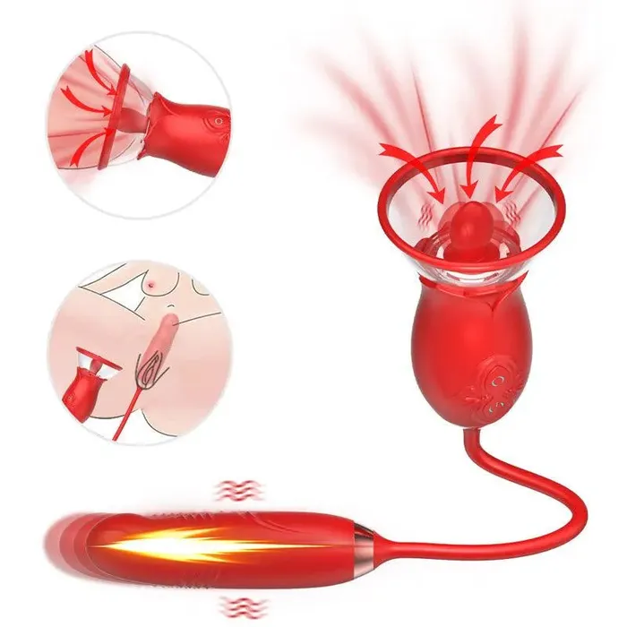 Xinghaoya 3In1 Multiple Pleasure Rose Toy Vibrator for Women Vibrators