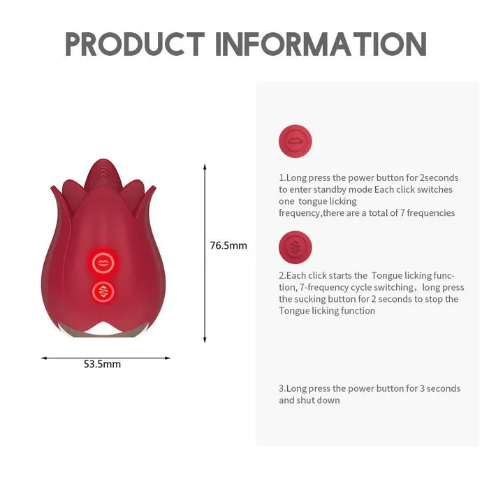 Xinghaoya Vibrators Rose Flower Clit Stimulator for Women